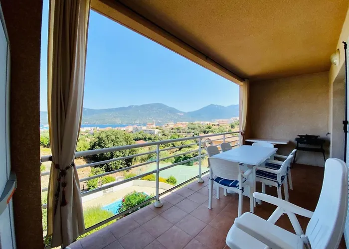 A Funtana Deux Chambres, Vue Mer, Piscine Et Tennis דירה *